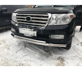 Передня дуга ST014 (2007-2015 нерж.) 60мм на 42мм для Toyota Land Cruiser 200 рр