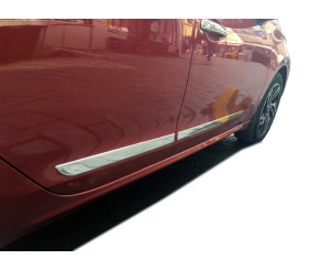 Молдинг дверний (4 шт, нерж) для Peugeot 208 2012-2019 рр