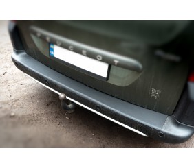 Накладки на задній бампер ABS (пласт.) для Citroen Berlingo 2008-2018 рр