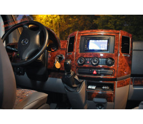 Накладки на панель (50 деталей) Дерево для Volkswagen Crafter 2006-2016 рр