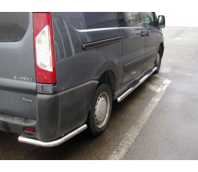 Задні кути AK003 (2 шт., нерж.) для Fiat Scudo 2007-2015 рр