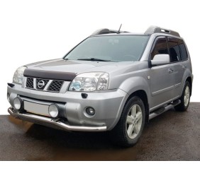 Передній захист ST007 (нерж) для Nissan X-trail T30 2002-2007 рр