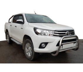 Кенгурятник WT007 (нерж) для Toyota Hilux 2015- рр