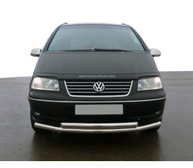 Передня подвійний захист ST014 (нерж) 51 на 42 мм для Volkswagen Sharan 1995-2010 рр