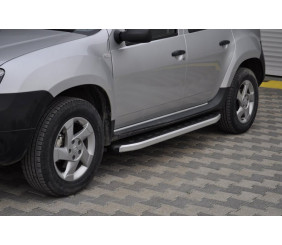 Бокові пороги Fullmond (2 шт, алюмін. профілю.) для Dacia Duster 2008-2018 рр