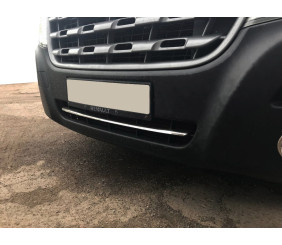 Смужка в бампер (нерж) для Renault Master 2011-2023 рр