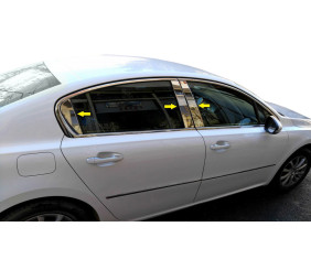 Накладки на стійки (нерж) для Peugeot 508 2010-2018 рр