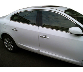 Верхня окантовка вікон (4 шт, нерж) для Renault Fluence 2009-2016 рр