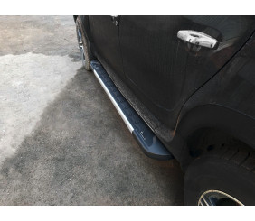 Бокові пороги RedLine V1 (2 шт., Алюміній) для Dacia Duster 2008-2018 рр