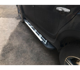 Бокові пороги Sunrise (2 шт., Алюміній) для Renault Duster 2008-2017 рр