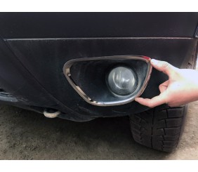 Накладки на противотуманки 2008-2013 (2 шт., нерж) для Renault Duster рр