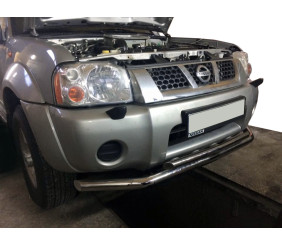 Передній захист ST014 (нерж) для Nissan NP300 1999-2015 рр