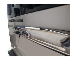 Хром планка над номером (установка на рідну, нерж.) Carmos - Турецька сталь для Ford Connect 2010-2013 рр