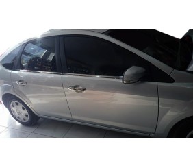 Зовнішня окантовка вікон (4 шт., нерж.) OmsaLine - Італійська нержавійка для Ford Focus II 2008-2011 рр