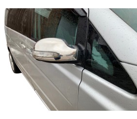 Накладки на дзеркала (2004-2010, Viano, 2 шт, нерж) для Mercedes Viano рр