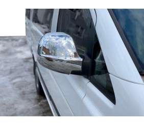 Накладки на дзеркала VITO 2004-2010 (2 шт) Carmos - турецька сталь для Mercedes Viano рр