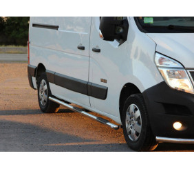 Бічні труби BB002 (2 шт., нерж.) Довга база для Nissan NV400 2010-2024 рр