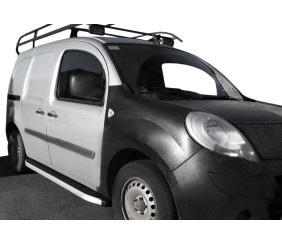 Бокові пороги Fullmond (2 шт., алюм.) для Renault Kangoo 1998-2008 рр