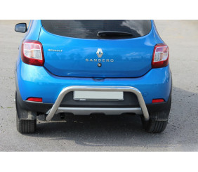 Задня дуга AK007 (нерж) для Dacia Sandero 2013-2020 рр