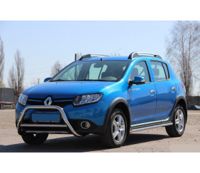 Передня дуга WT006 (нерж.) для Dacia Sandero 2013-2020 рр