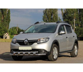Передня дуга ST015 (нерж.) для Dacia Sandero 2013-2020 рр