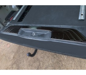 Накладка на поріг багажника Чорний Хром (нерж) для Mercedes Vito/V-class W447 2014- рр