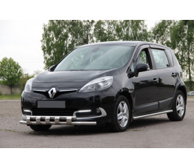 Передня дуга ST015 (нерж.) для Renault Scenic/Grand 2009-2016 рр