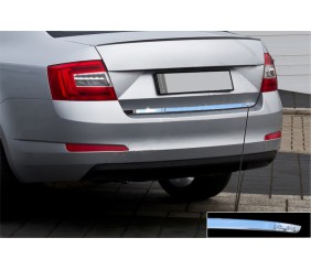 Кромка багажника (нерж) Carmos - Турецька сталь для Skoda Octavia III A7 2013-2019 рр