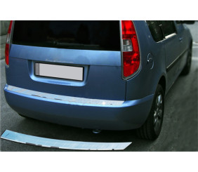 Накладка на задній бампер OmsaLine (нерж) Глянцева для Dacia Lodgy 2012-2022 рр