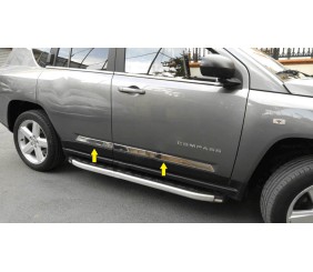Молдинг дверний Titiz (нерж) для Jeep Compass 2006-2016 рр