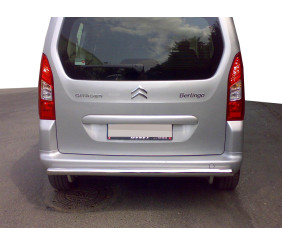 Задній захист (нерж.) 51 мм для Citroen Berlingo 2008-2018 рр