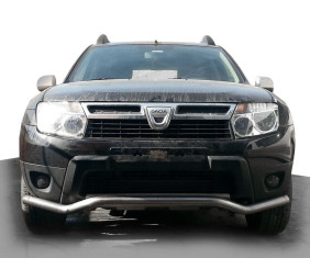 Передній захист ST012 (нерж.) для Dacia Duster 2008-2018 рр
