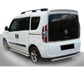 Задня дуга AK002 (нерж.) для Fiat Doblo II 2010-2022 рр