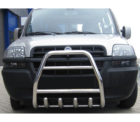 Передня дуга QT007 (нерж.) для Fiat Doblo I 2001-2005 рр