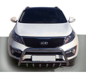 Кенгурятник WT003-1 (нерж.) для Kia Sorento II XM 2009-2014 рр