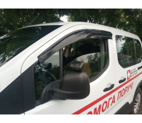 Вітровики (2 шт., Sunplex Sport) для Opel Combo 2019- рр