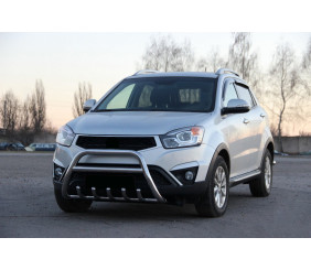 Кенгурятник WT003 (нерж.) для SsangYong Korando 2010-2019 рр