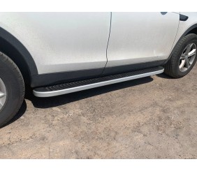 Бокові пороги Tayga Grey (2 шт., Алюміній) 2014-2019 для Land Rover Discovery Sport 2014- рр