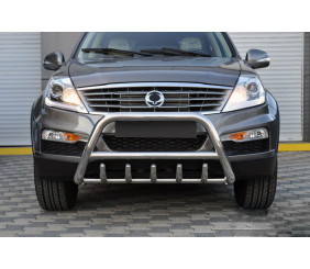 Кенгурятник WT003 (нерж) для SsangYong Rexton I 2001-2017 рр