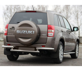Задній захист AK003-2 (нерж) для Suzuki Grand Vitara 2005-2017 рр