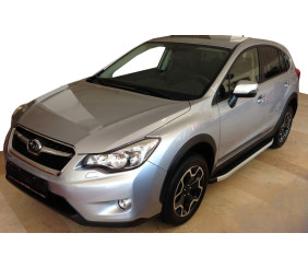 Бокові пороги Fullmond (2 шт., алюм) для Subaru Forester 2013-2018 рр
