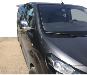 Накладки на дзеркала (2 шт., пласт.) Carmos для Citroen SpaceTourer 2016- рр