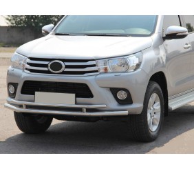 Передній захист ST018 (нерж) для Toyota Hilux 2015- рр