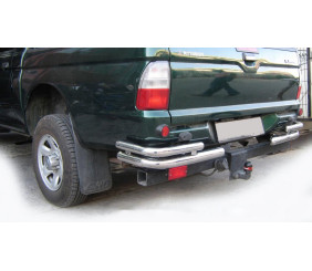 Задні кути AK003-Double (2 шт., нерж) для Mitsubishi L200 1996-2006 рр
