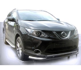Передній захист ST014 (нерж) для Nissan Qashqai 2014-2021 рр