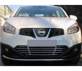 Передній захист ST008 (2014-2017, нерж) для Nissan Qashqai рр
