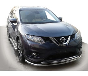 Передній захист ST014 (нерж) для Nissan X-trail T32/Rogue 2014-2021 рр