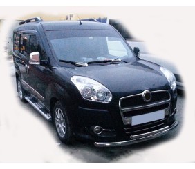 Передній захист ST014 (нерж.) 60/42 мм для Opel Combo 2012-2018 рр