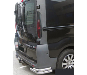 Задні куточки AK003-Подвійний (нерж) для Opel Vivaro 2001-2015 рр