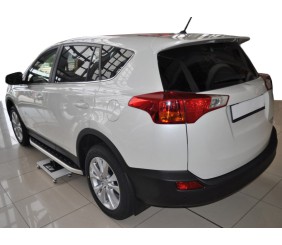 Бокові пороги Fullmond (2 шт., алюм) для Toyota Rav 4 2013-2018 рр